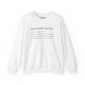 BASEBALL JUNKIE (Definition) - Unisex Heavy Blend™ Crewneck Sweatshirt