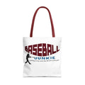BASEBALL JUNKIE - Tote Bag (White)