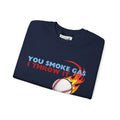 SMOKE GAS, THROW IT - Unisex Heavy Blend™ Crewneck Sweatshirt