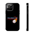 SMOKE GAS, THROW IT - Tough Phone Cases (Black)