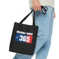 BASEBALL JUNKIE 365 - Tote Bag (Black)