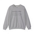 BASEBALL JUNKIE (Definition) - Unisex Heavy Blend™ Crewneck Sweatshirt