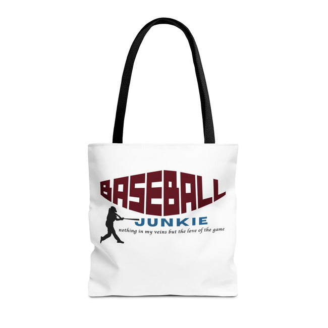 BASEBALL JUNKIE - Tote Bag (White)