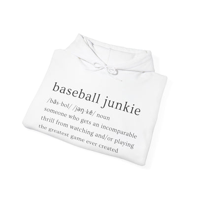 BASEBALL JUNKIE (definition hoodie- light colors)