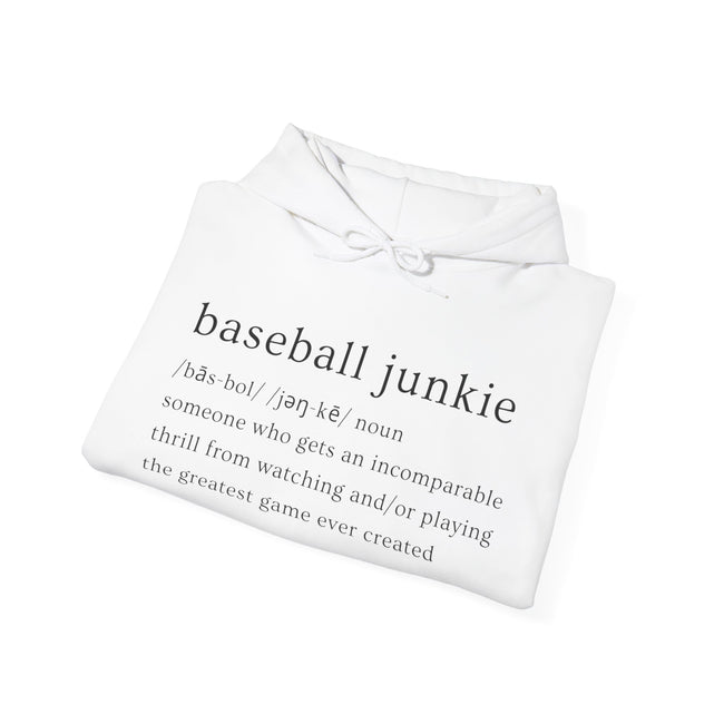 BASEBALL JUNKIE (definition hoodie- light colors)