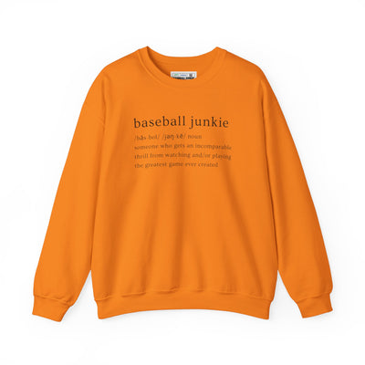 BASEBALL JUNKIE (Definition) - Unisex Heavy Blend™ Crewneck Sweatshirt