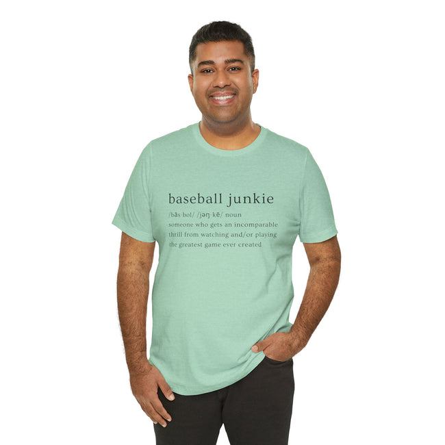 BASEBALL JUNKIE DEFINITION (LIGHT COLORS) - Unisex Heavy Cotton Tee