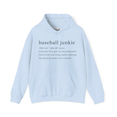 BASEBALL JUNKIE (definition hoodie- light colors)