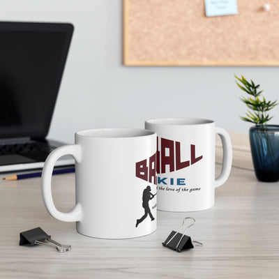 BASEBALL JUNKIE - Ceramic Mug (White)