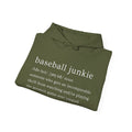 BASEBALL JUNKIE (definition hoodie-dark colors)