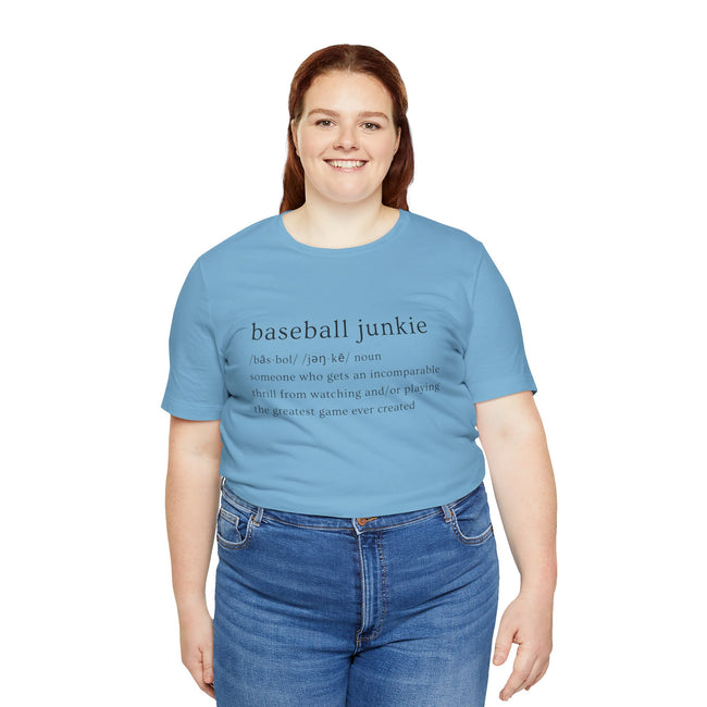 BASEBALL JUNKIE DEFINITION (LIGHT COLORS) - Unisex Heavy Cotton Tee