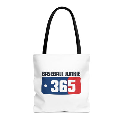 BASEBALL JUNKIE 365 - Tote Bag (White)