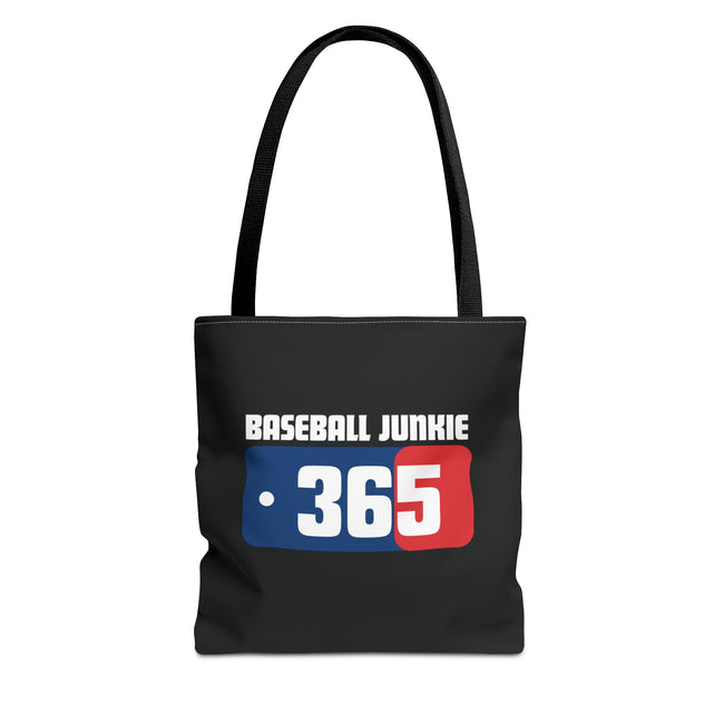 BASEBALL JUNKIE 365 - Tote Bag (Black)