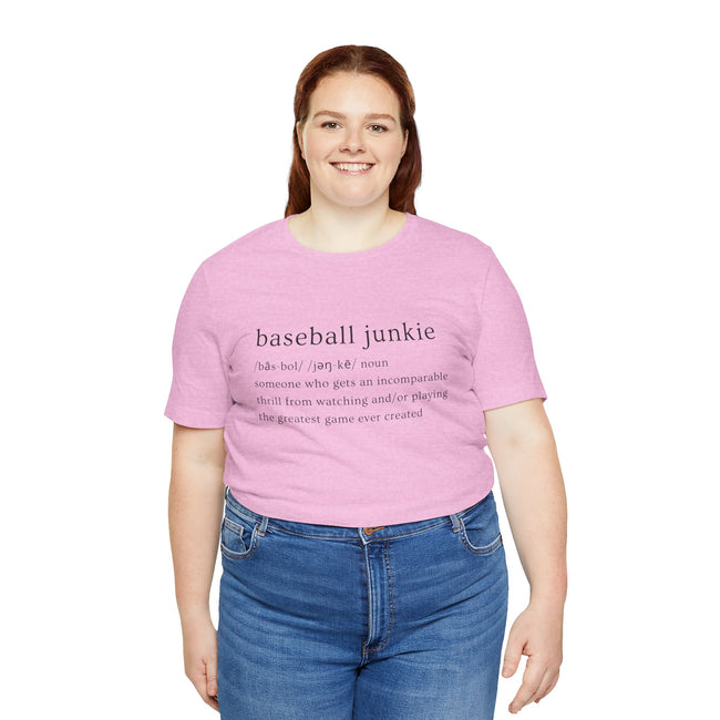 BASEBALL JUNKIE DEFINITION (LIGHT COLORS) - Unisex Heavy Cotton Tee