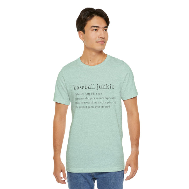 BASEBALL JUNKIE DEFINITION (LIGHT COLORS) - Unisex Heavy Cotton Tee