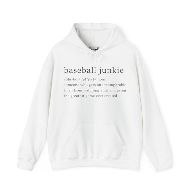 BASEBALL JUNKIE (definition hoodie- light colors)
