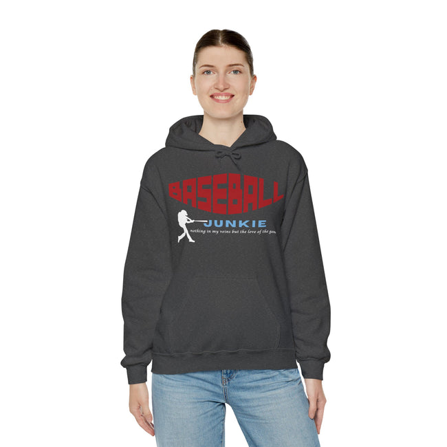 BASEBALL JUNKIE - Unisex Heavy Blend™ Hooded Sweatshirt