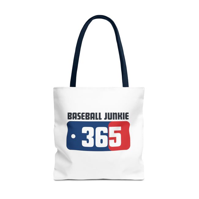 BASEBALL JUNKIE 365 - Tote Bag (White)