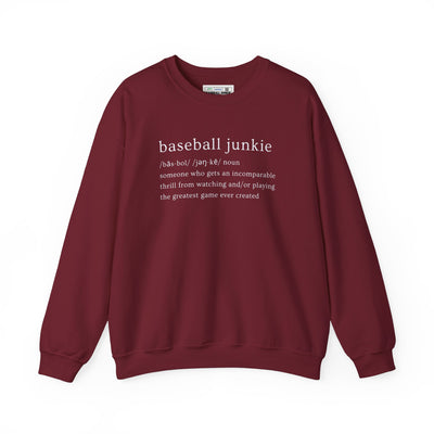 BASEBALL JUNKIE (Definition) - Unisex Heavy Blend™ Crewneck Sweatshirt