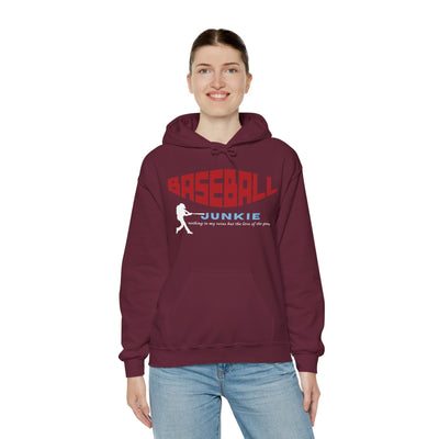 BASEBALL JUNKIE - Unisex Heavy Blend™ Hooded Sweatshirt