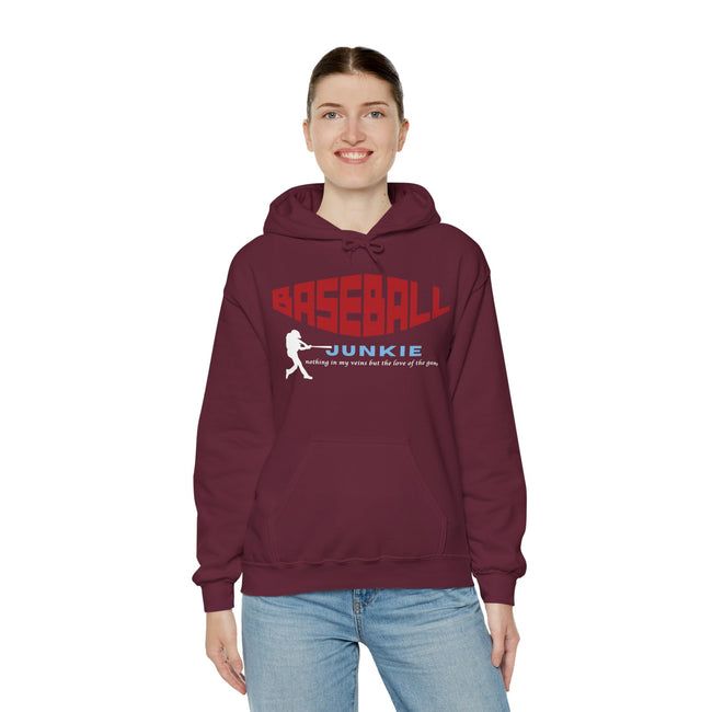 BASEBALL JUNKIE - Unisex Heavy Blend™ Hooded Sweatshirt