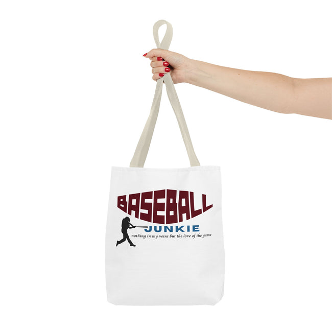 BASEBALL JUNKIE - Tote Bag (White)