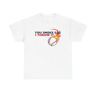 SMOKE GAS, THROW IT - Unisex Heavy Cotton Tee