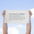 BASEBALL JUNKIE DEFINITION - Rally Towel (White)