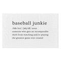 BASEBALL JUNKIE DEFINITION - Rally Towel (White)