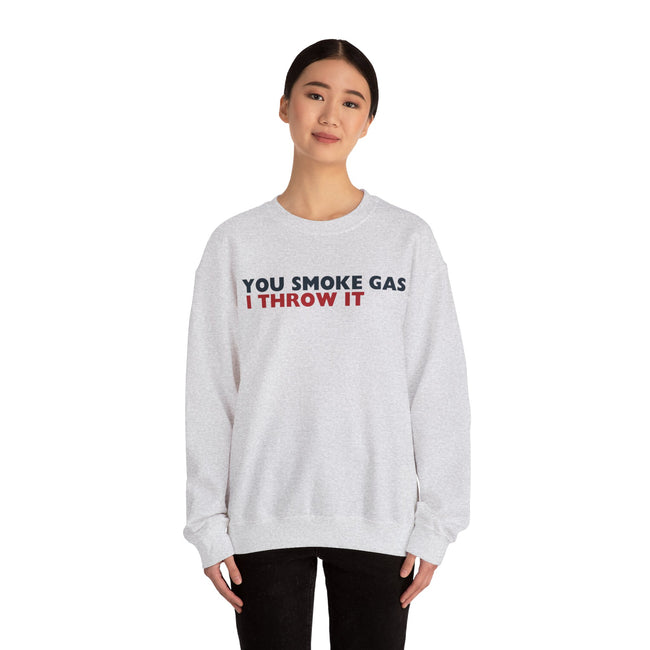 SMOKE GAS (Plain) - Unisex Heavy Blend™ Crewneck Sweatshirt