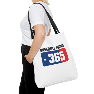 BASEBALL JUNKIE 365 - Tote Bag (White)
