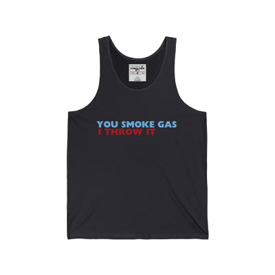 SMOKE GAS (Plain) - Unisex Jersey Tank