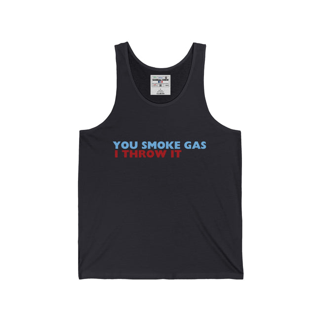 SMOKE GAS (Plain) - Unisex Jersey Tank