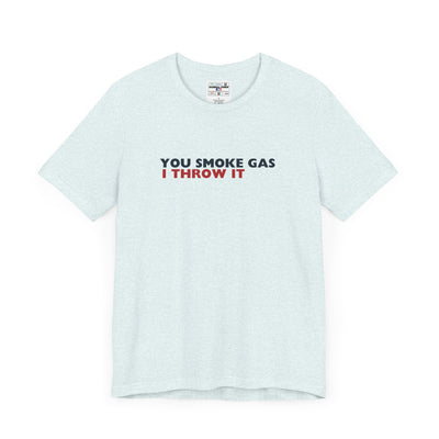 SMOKE GAS (Simple Design) - Unisex Jersey Short Sleeve Tee