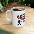 BASEBALL JUNKIE - Ceramic Mug (White)