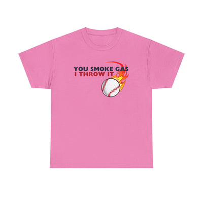SMOKE GAS, THROW IT - Unisex Heavy Cotton Tee