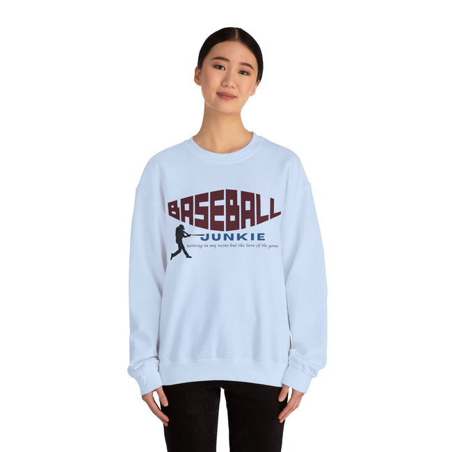 BASEBALL JUNKIE - Unisex Heavy Blend™ Crewneck Sweatshirt