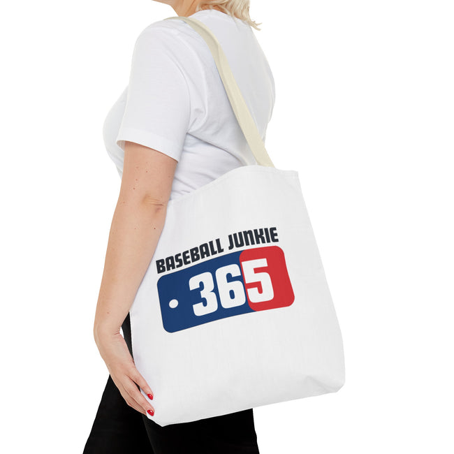 BASEBALL JUNKIE 365 - Tote Bag (White)