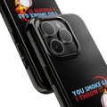 SMOKE GAS, THROW IT - Tough Phone Cases (Black)
