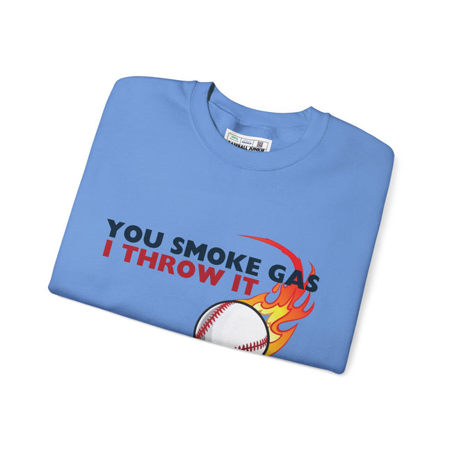 SMOKE GAS, THROW IT - Unisex Heavy Blend™ Crewneck Sweatshirt