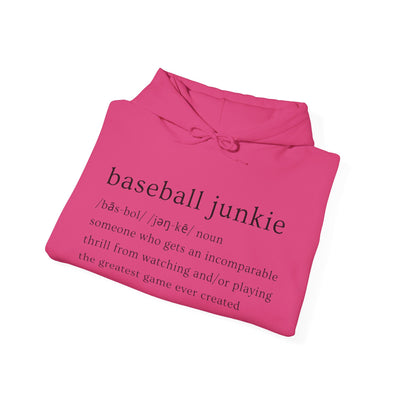 BASEBALL JUNKIE (definition hoodie- light colors)