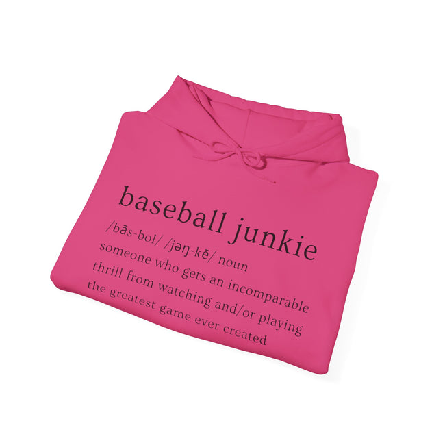 BASEBALL JUNKIE (definition hoodie- light colors)