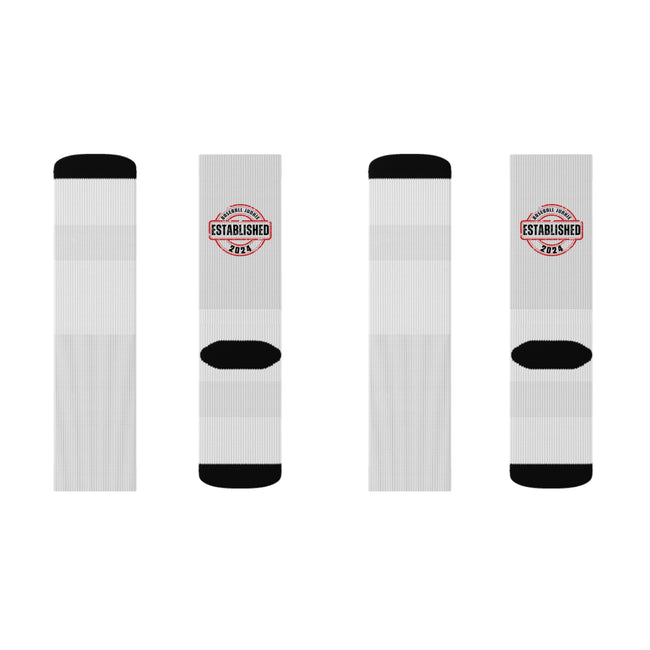 Baseball Junkie Established 2024 Socks