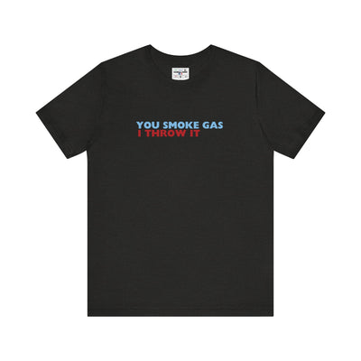 SMOKE GAS (Simple Design) - Unisex Jersey Short Sleeve Tee