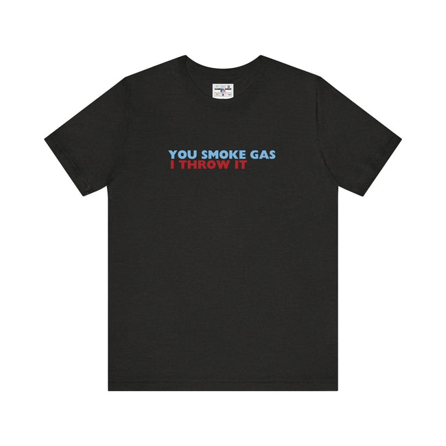 SMOKE GAS (Simple Design) - Unisex Jersey Short Sleeve Tee