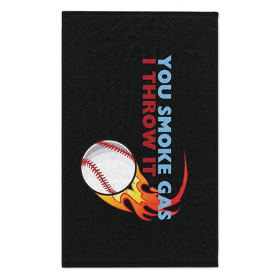 SMOKE GAS, THROW IT - Rally Towel (Black)