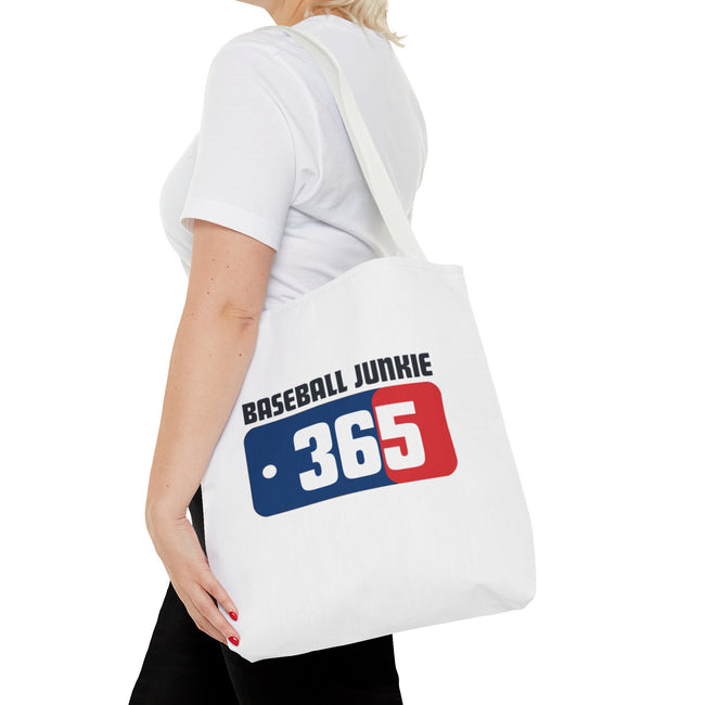 BASEBALL JUNKIE 365 - Tote Bag (White)