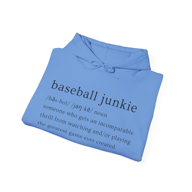 BASEBALL JUNKIE (definition hoodie- light colors)