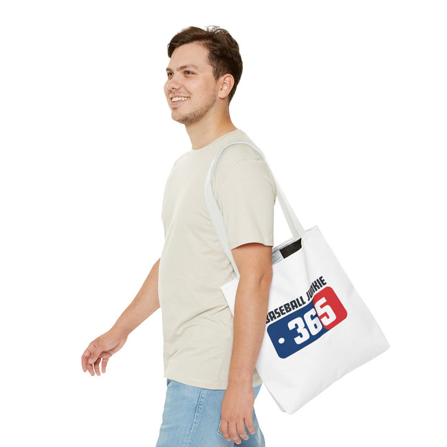 BASEBALL JUNKIE 365 - Tote Bag (White)