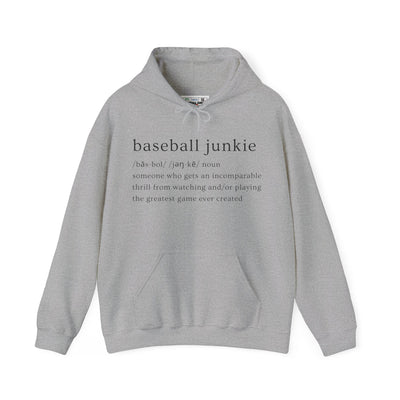 BASEBALL JUNKIE (definition hoodie- light colors)